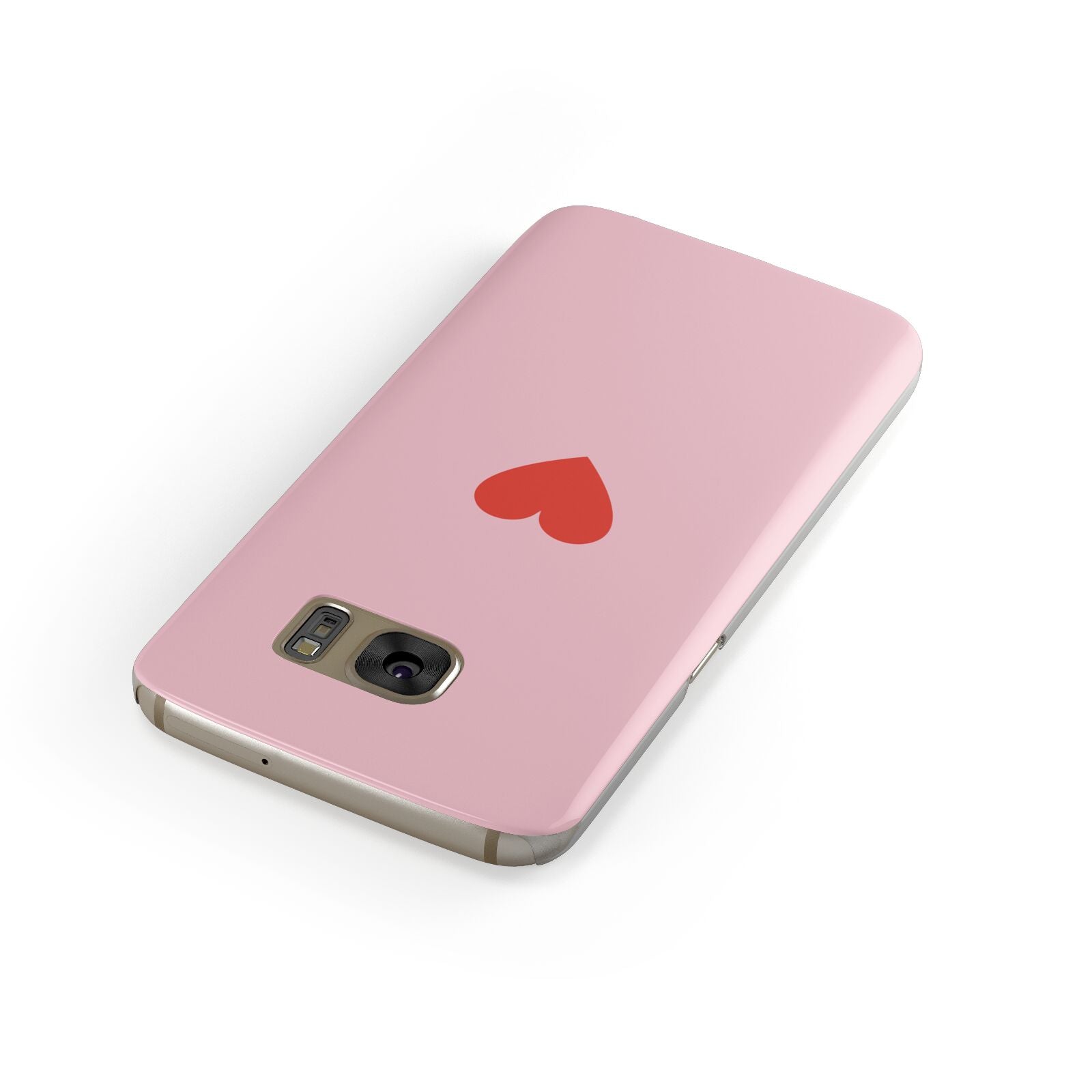 Red Heart Samsung Galaxy Case Front Close Up