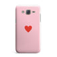 Red Heart Samsung Galaxy J7 Case