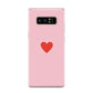 Red Heart Samsung Galaxy Note 8 Case