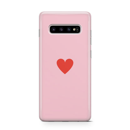 Red Heart Samsung Galaxy S10 Case