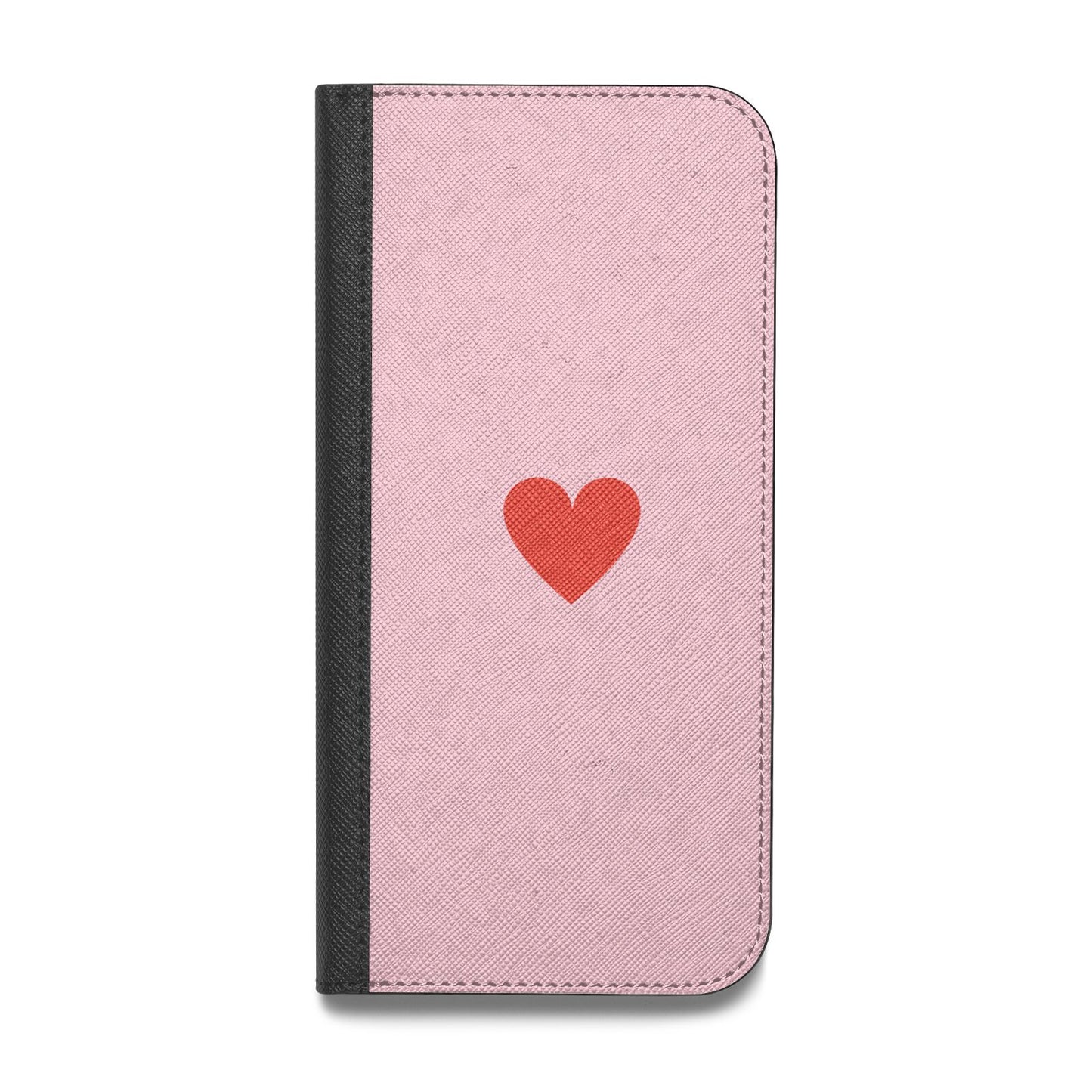 Red Heart Vegan Leather Flip Samsung Case