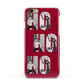 Red Ho Ho Ho Photo Upload Christmas Apple iPhone 6 3D Snap Case