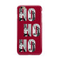 Red Ho Ho Ho Photo Upload Christmas Apple iPhone 6 Plus 3D Tough Case