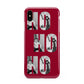 Red Ho Ho Ho Photo Upload Christmas Apple iPhone Xs Max 3D Tough Case