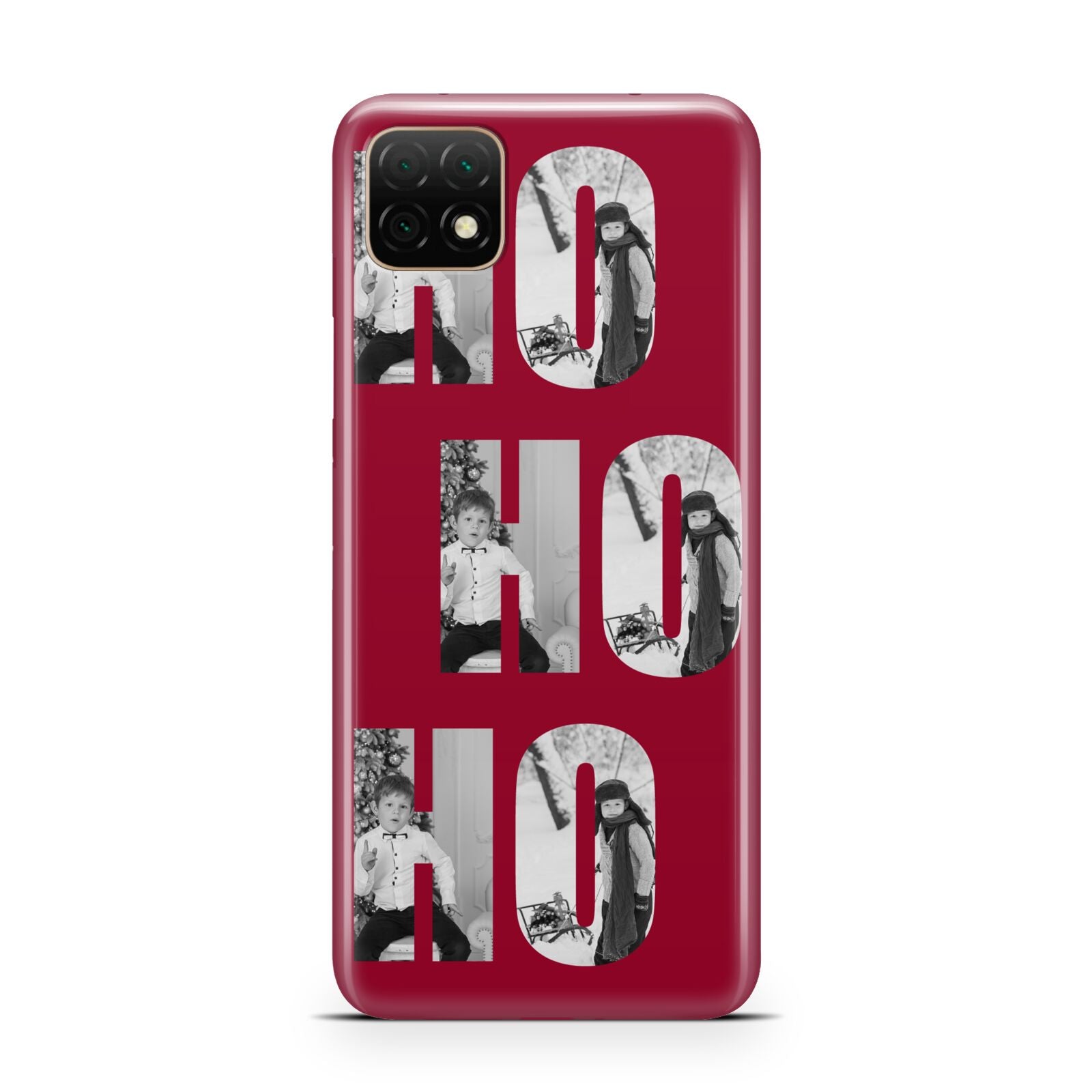 Red Ho Ho Ho Photo Upload Christmas Huawei Enjoy 20 Phone Case