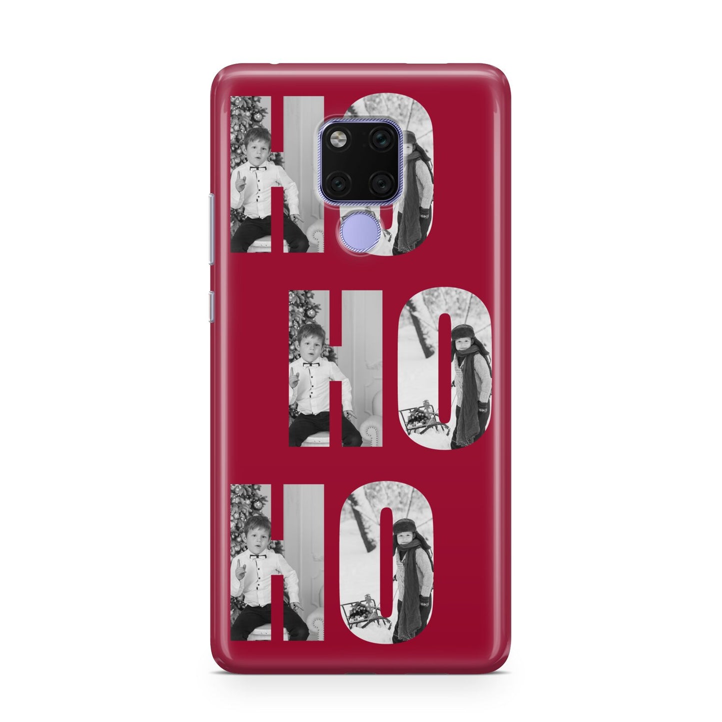 Red Ho Ho Ho Photo Upload Christmas Huawei Mate 20X Phone Case