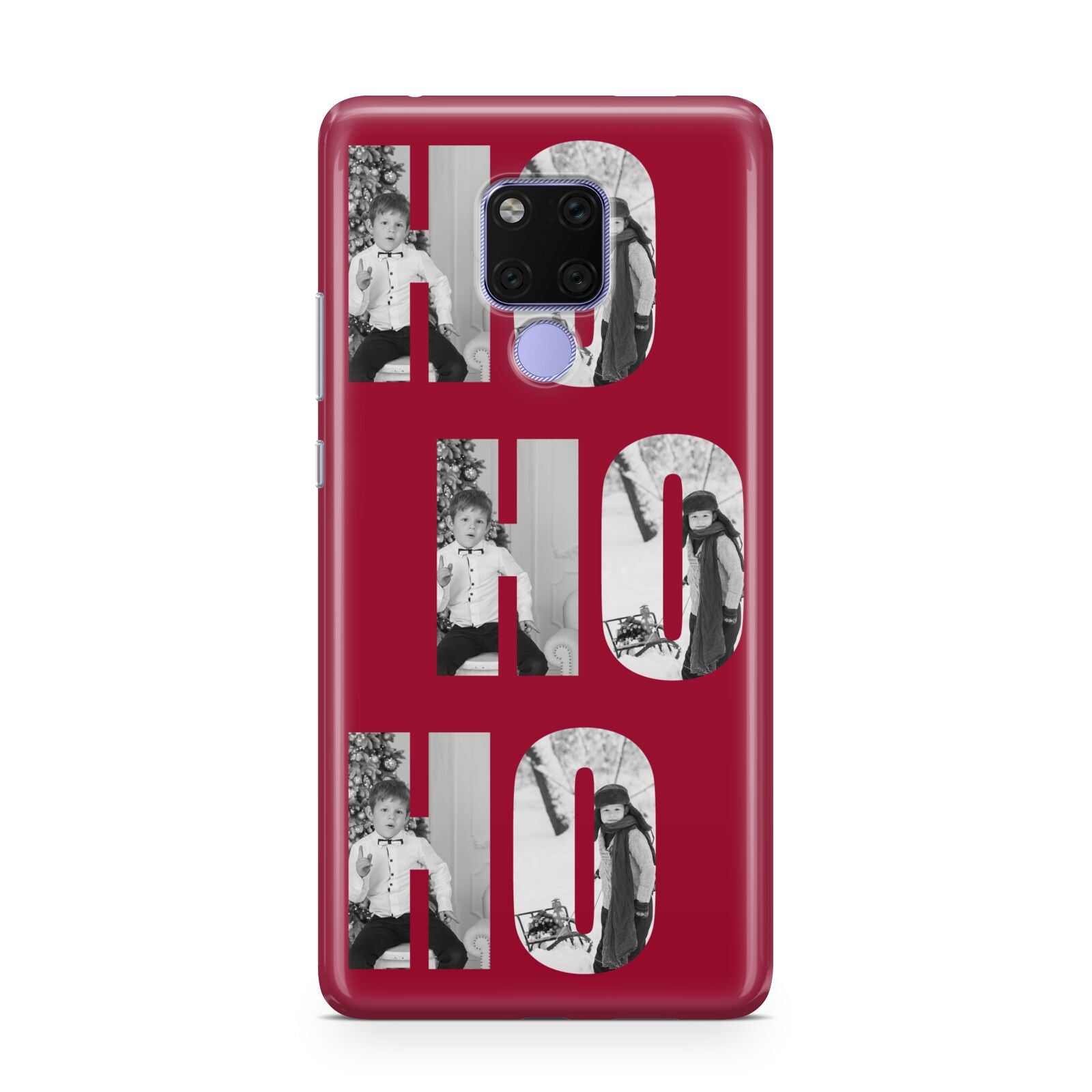 Red Ho Ho Ho Photo Upload Christmas Huawei Mate 20X Phone Case