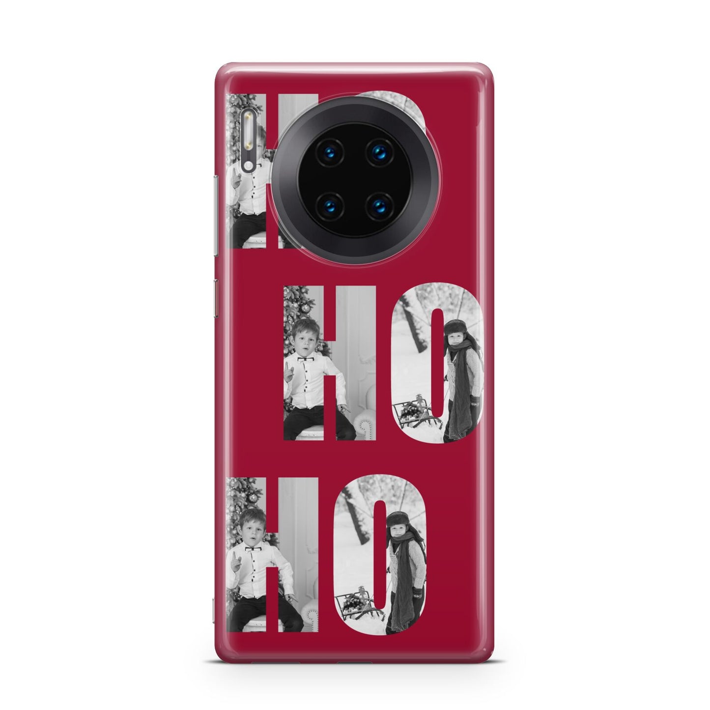 Red Ho Ho Ho Photo Upload Christmas Huawei Mate 30 Pro Phone Case