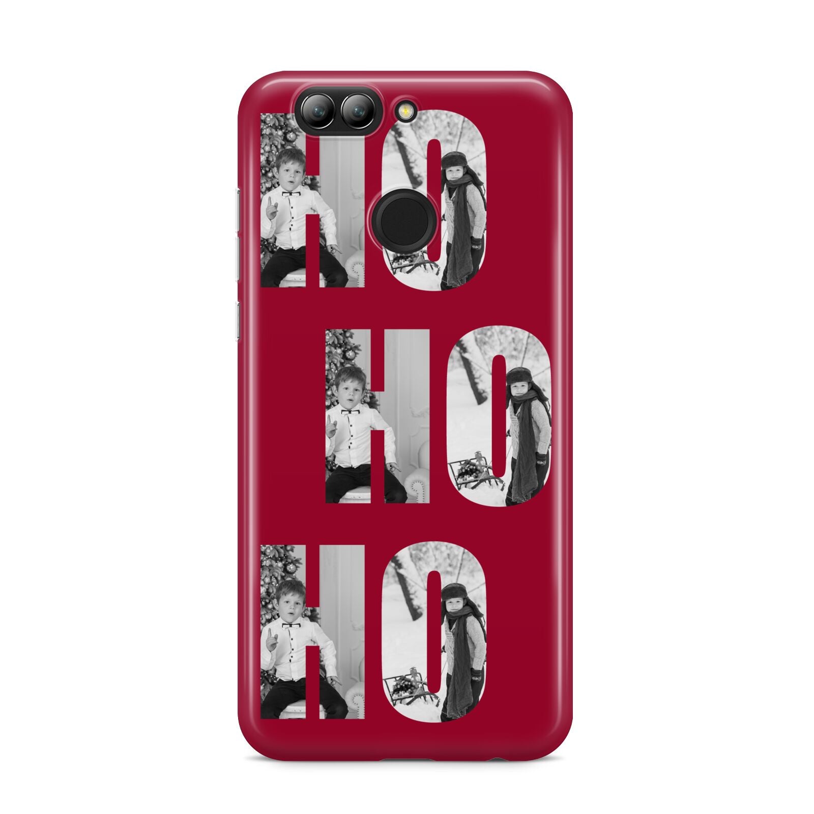 Red Ho Ho Ho Photo Upload Christmas Huawei Nova 2s Phone Case