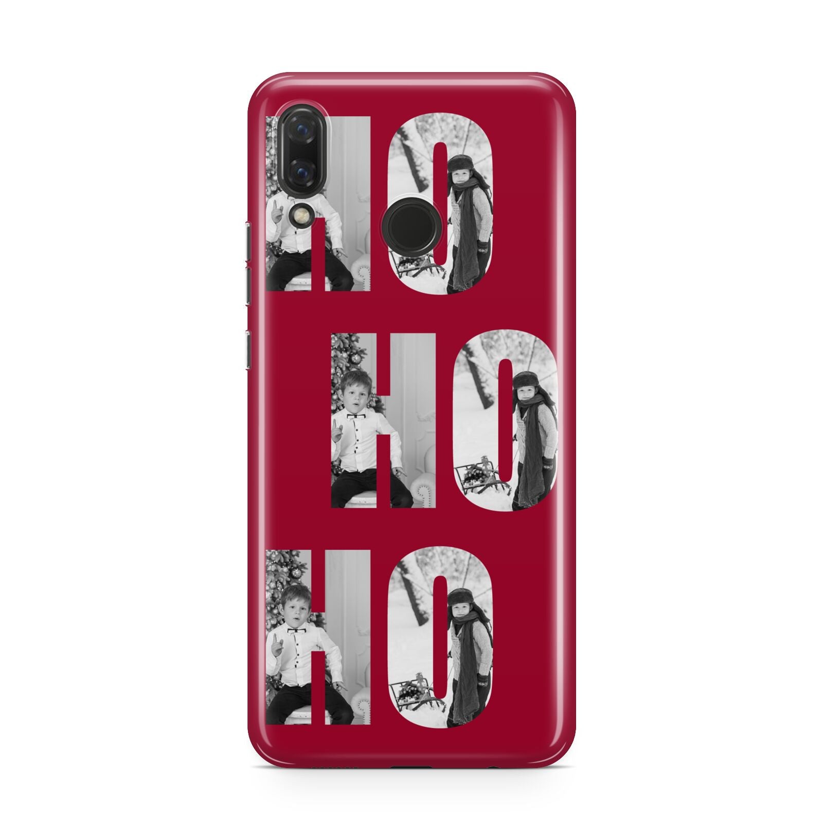 Red Ho Ho Ho Photo Upload Christmas Huawei Nova 3 Phone Case