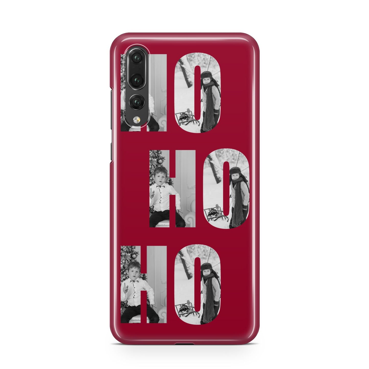 Red Ho Ho Ho Photo Upload Christmas Huawei P20 Pro Phone Case