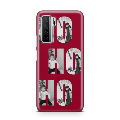 Red Ho Ho Ho Photo Upload Christmas Huawei P40 Lite 5G Phone Case