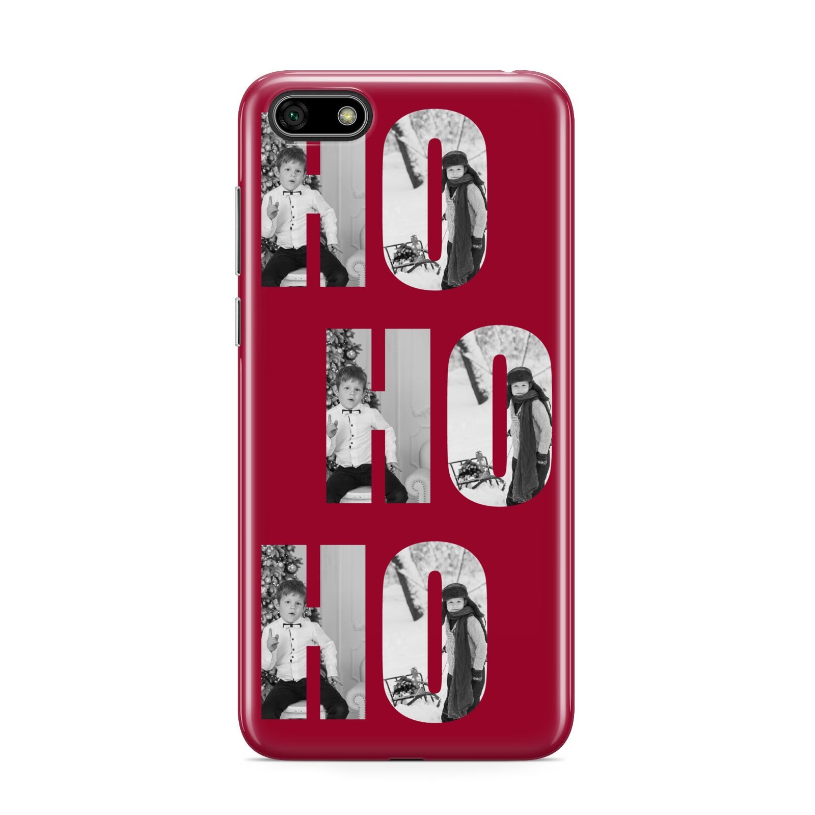 Red Ho Ho Ho Photo Upload Christmas Huawei Y5 Prime 2018 Phone Case