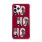 Red Ho Ho Ho Photo Upload Christmas iPhone 11 Pro 3D Snap Case