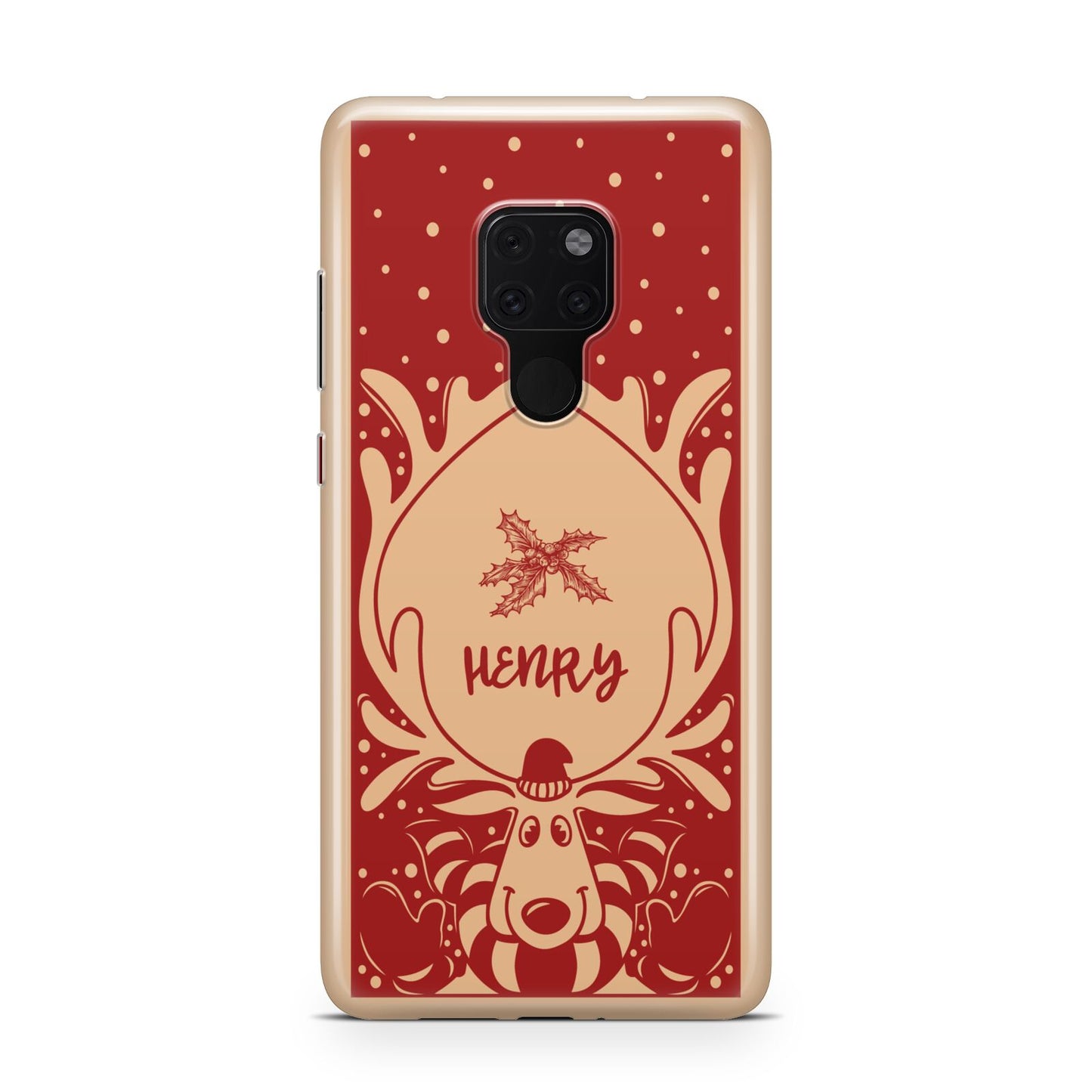 Red Personalised Rudolph Huawei Mate 20 Phone Case