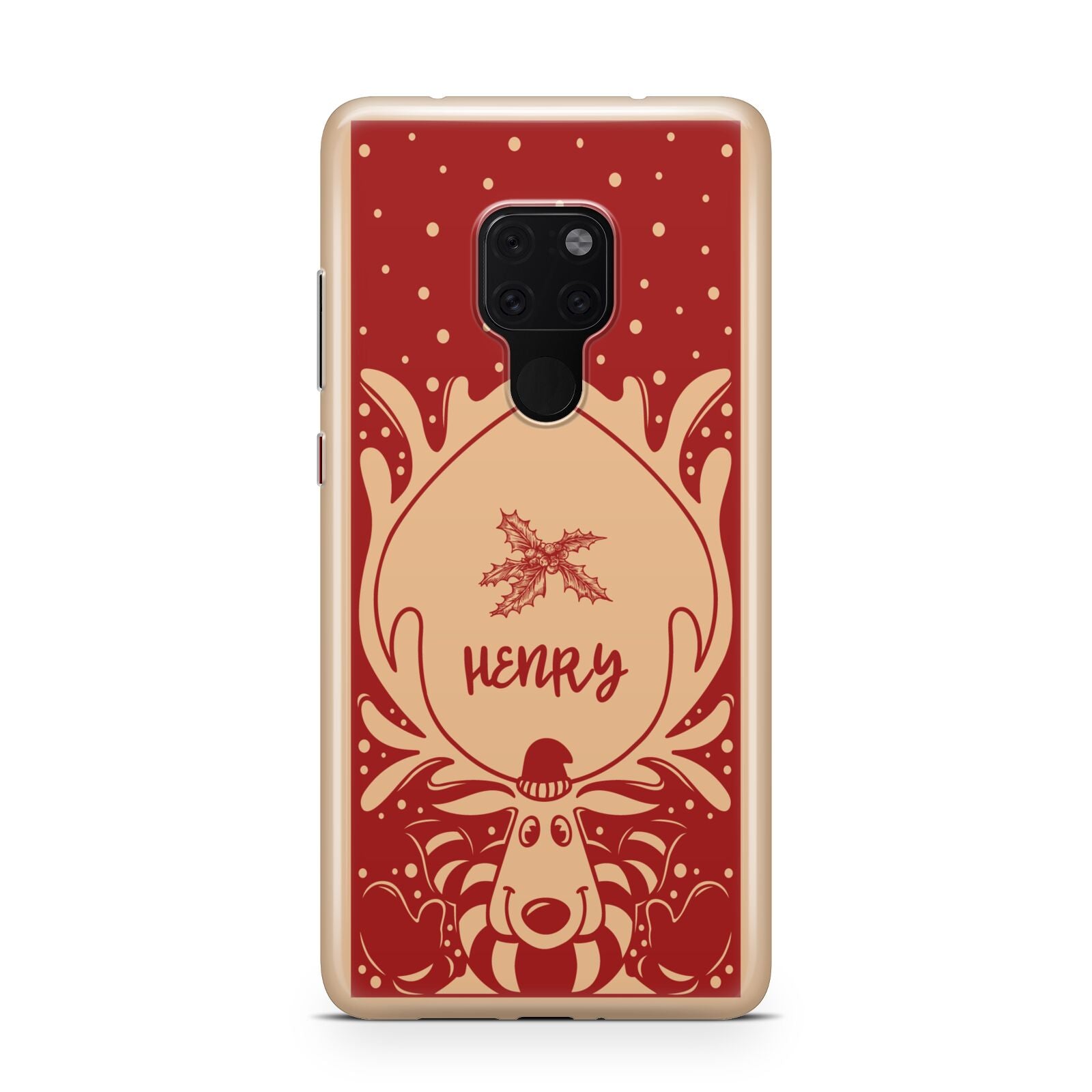 Red Personalised Rudolph Huawei Mate 20 Phone Case