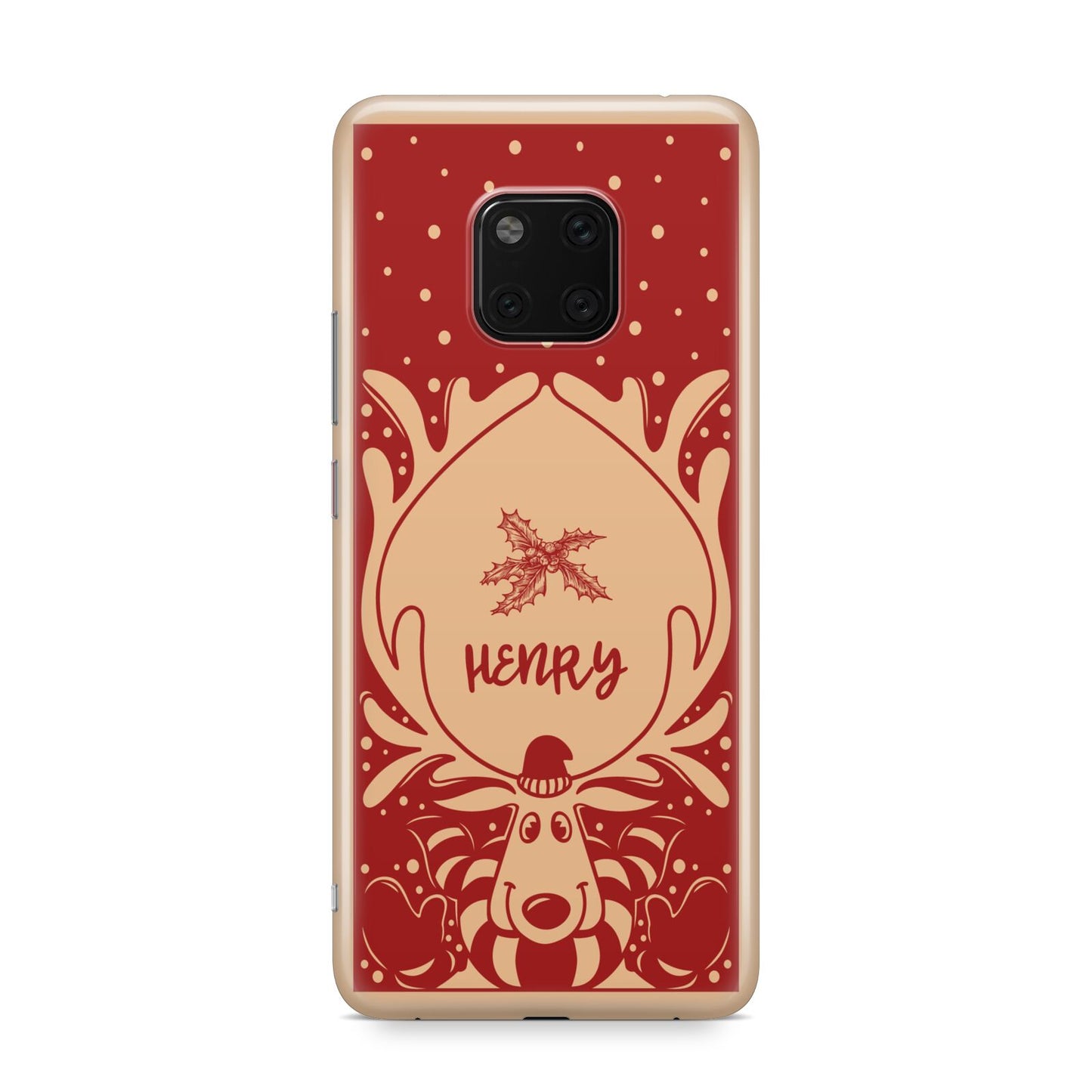 Red Personalised Rudolph Huawei Mate 20 Pro Phone Case