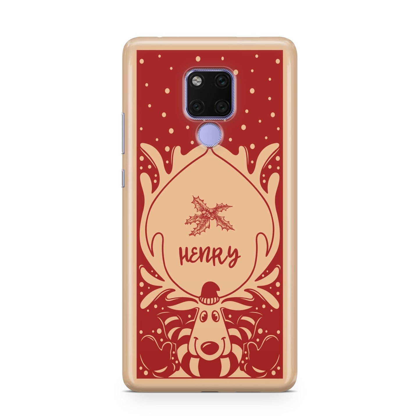 Red Personalised Rudolph Huawei Mate 20X Phone Case