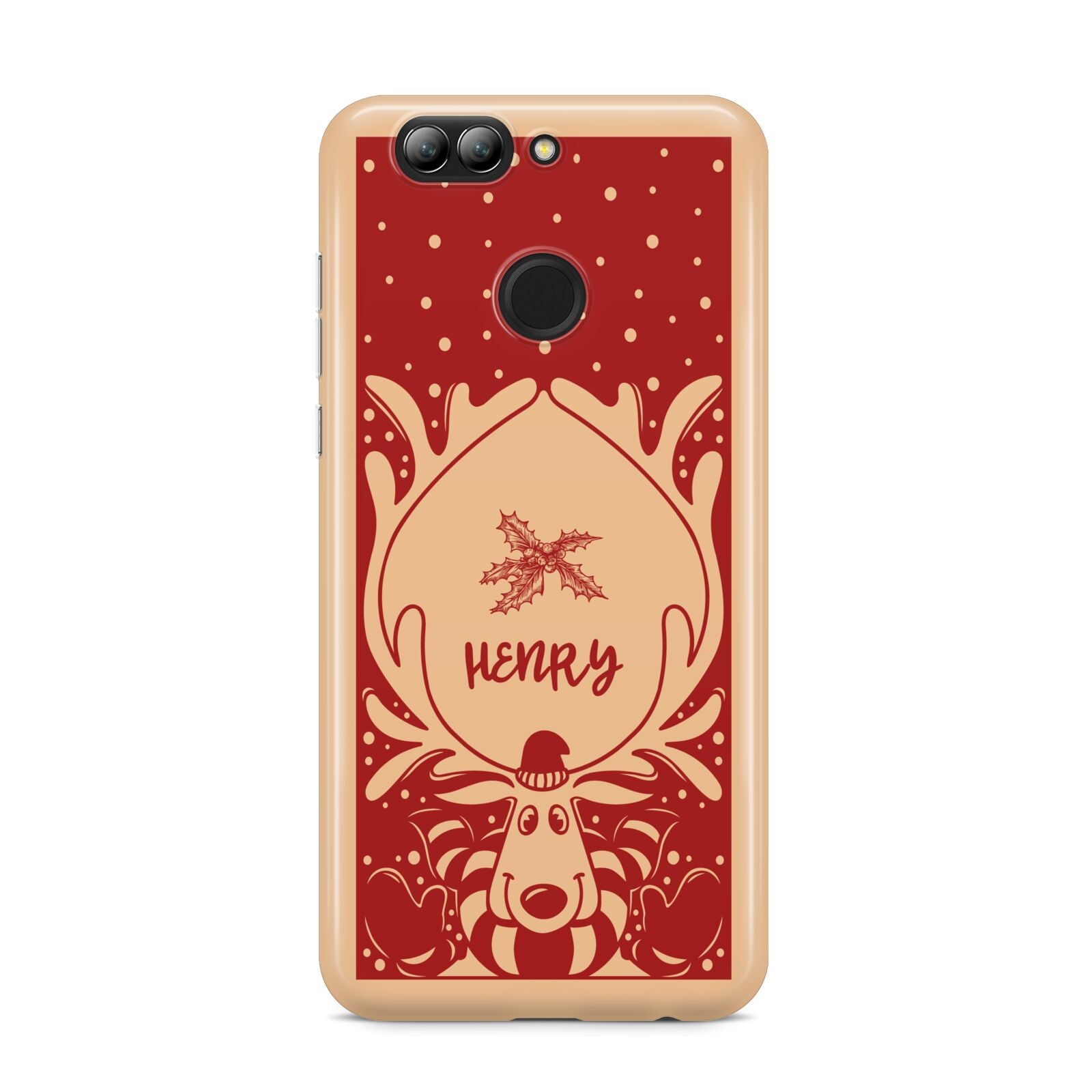 Red Personalised Rudolph Huawei Nova 2s Phone Case