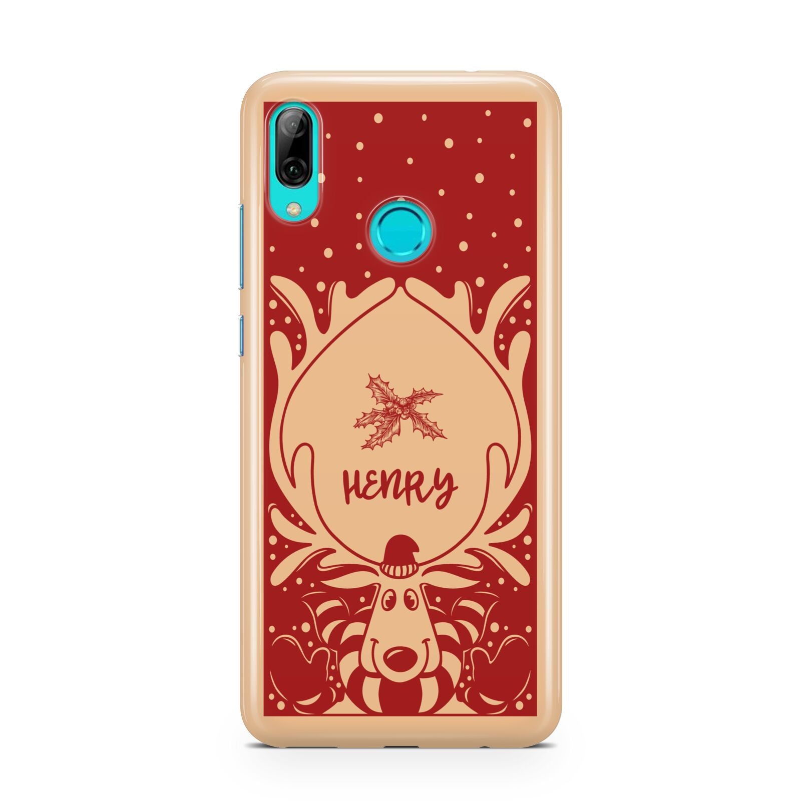 Red Personalised Rudolph Huawei P Smart 2019 Case