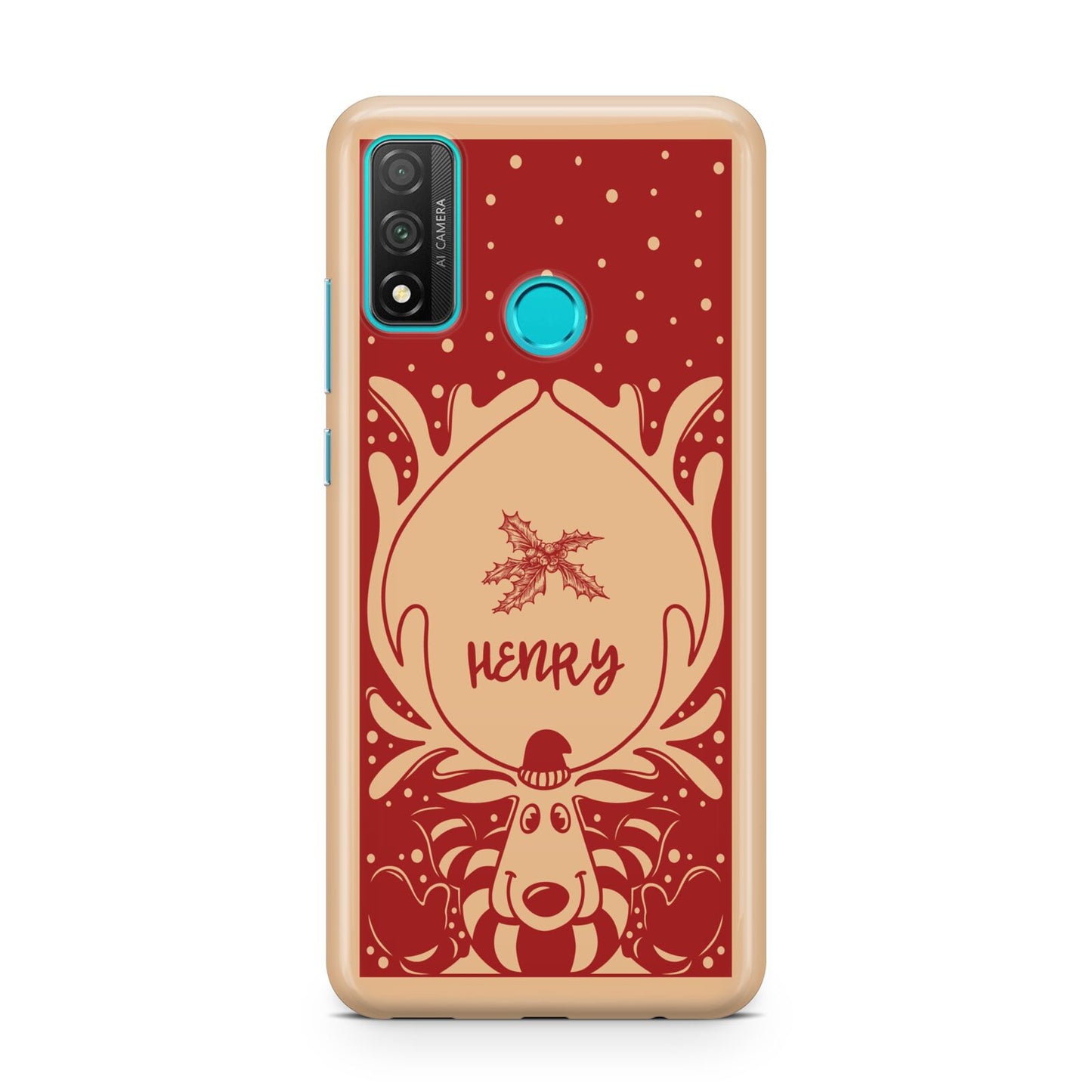 Red Personalised Rudolph Huawei P Smart 2020