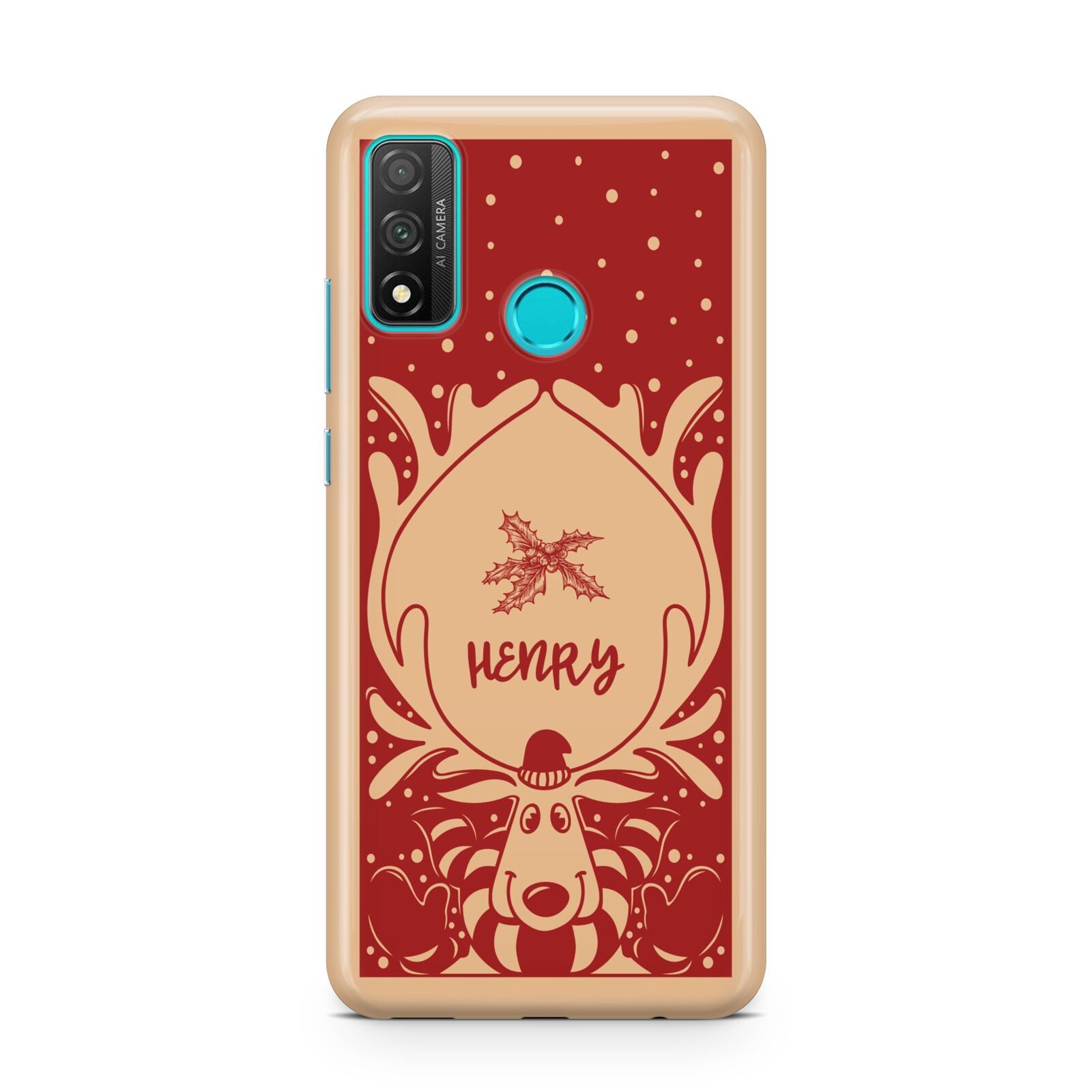 Red Personalised Rudolph Huawei P Smart 2020