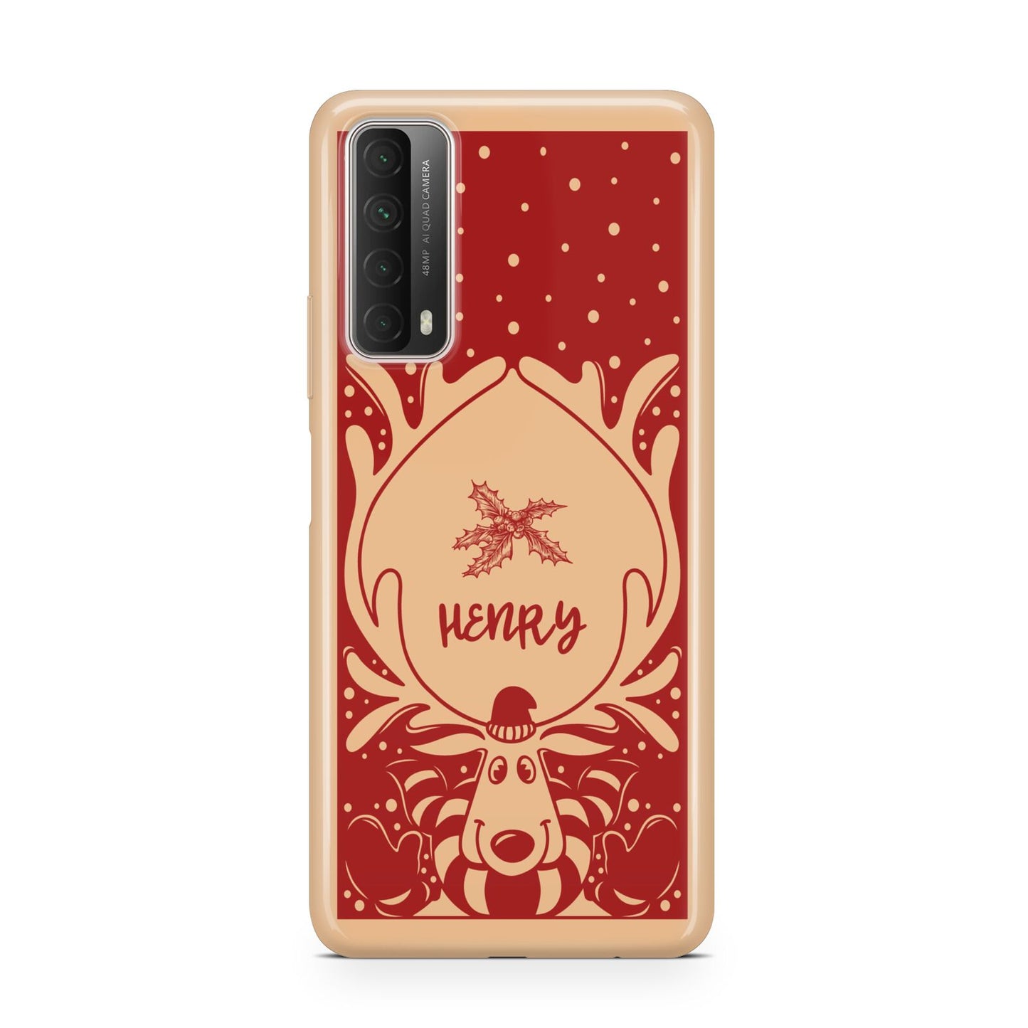 Red Personalised Rudolph Huawei P Smart 2021