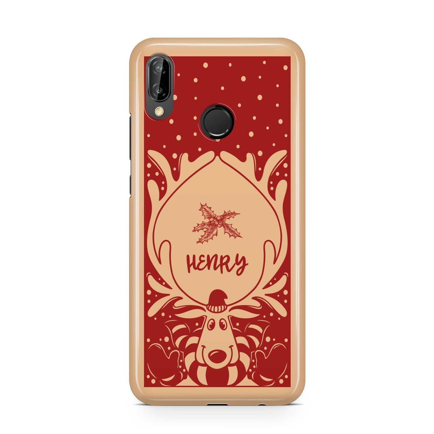 Red Personalised Rudolph Huawei P20 Lite Phone Case