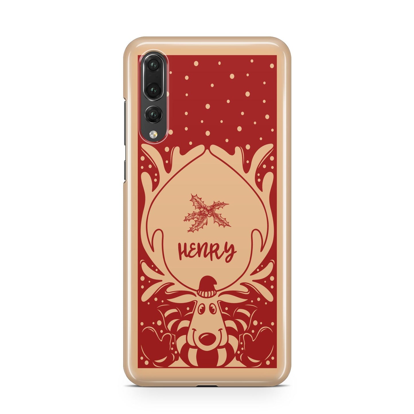 Red Personalised Rudolph Huawei P20 Pro Phone Case