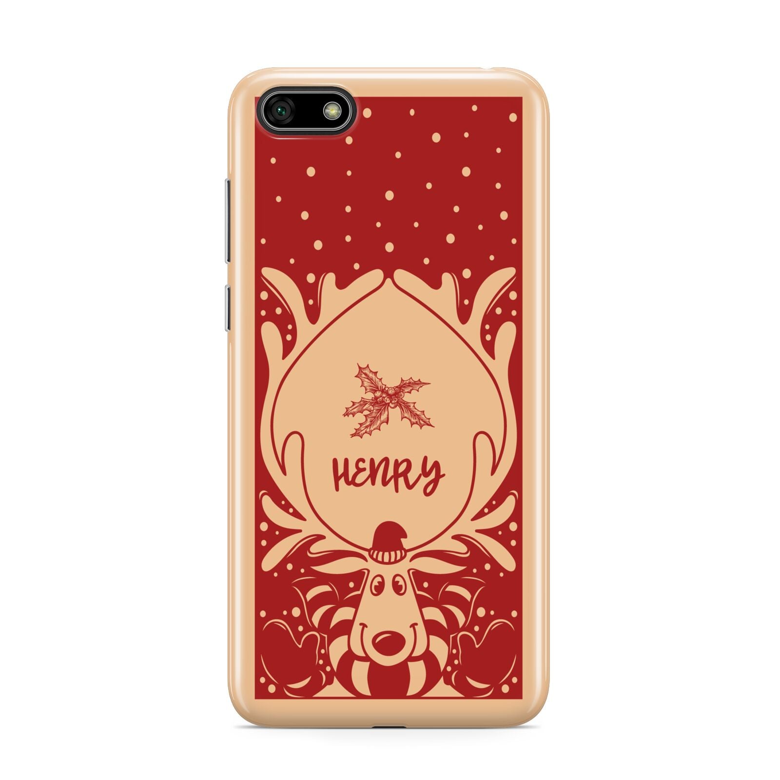 Red Personalised Rudolph Huawei Y5 Prime 2018 Phone Case