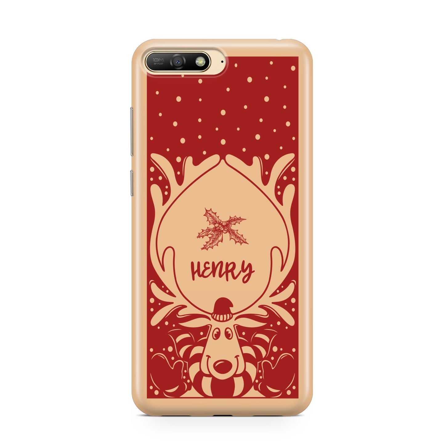 Red Personalised Rudolph Huawei Y6 2018