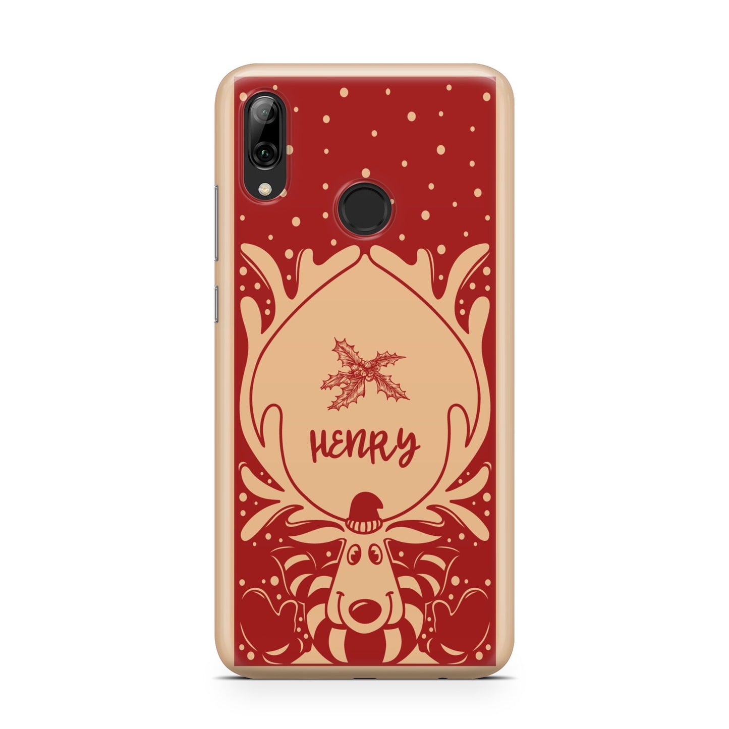 Red Personalised Rudolph Huawei Y7 2019