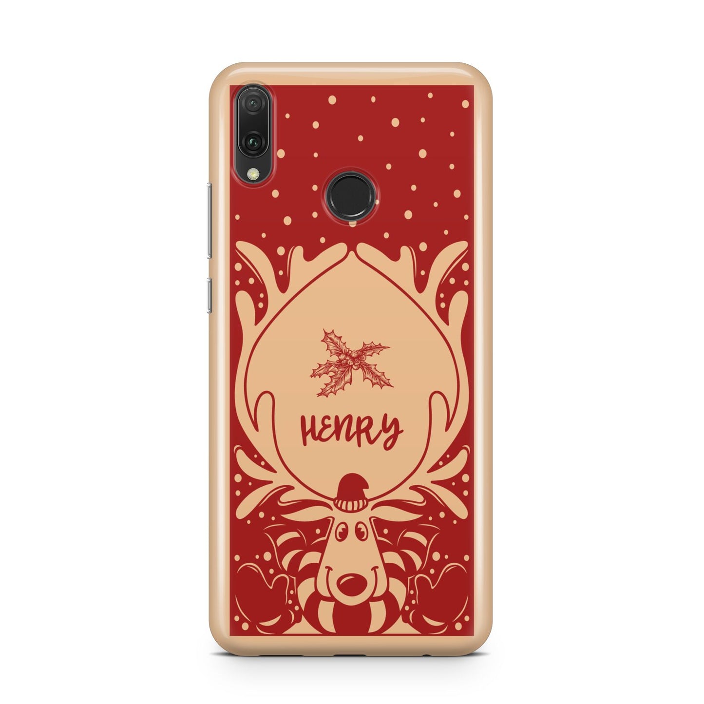 Red Personalised Rudolph Huawei Y9 2019