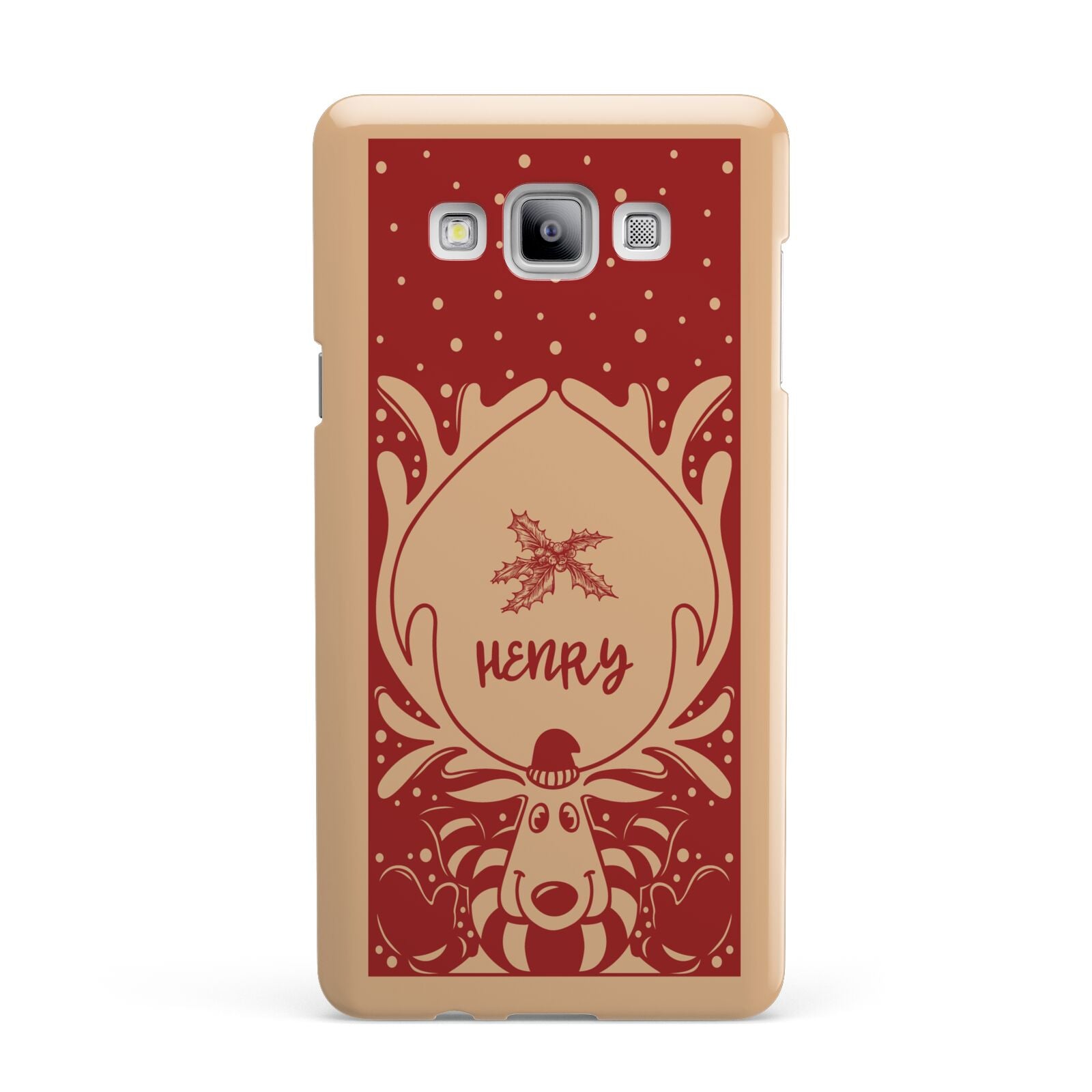 Red Personalised Rudolph Samsung Galaxy A7 2015 Case