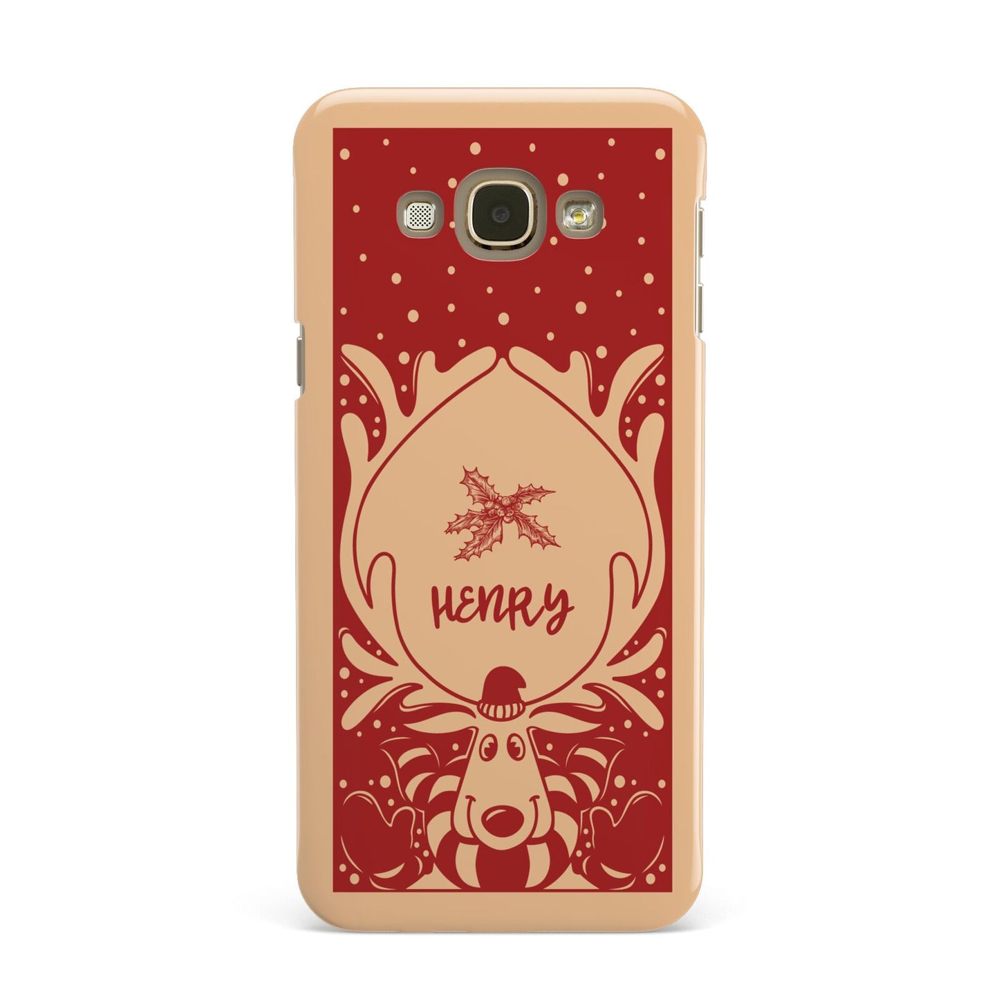 Red Personalised Rudolph Samsung Galaxy A8 Case