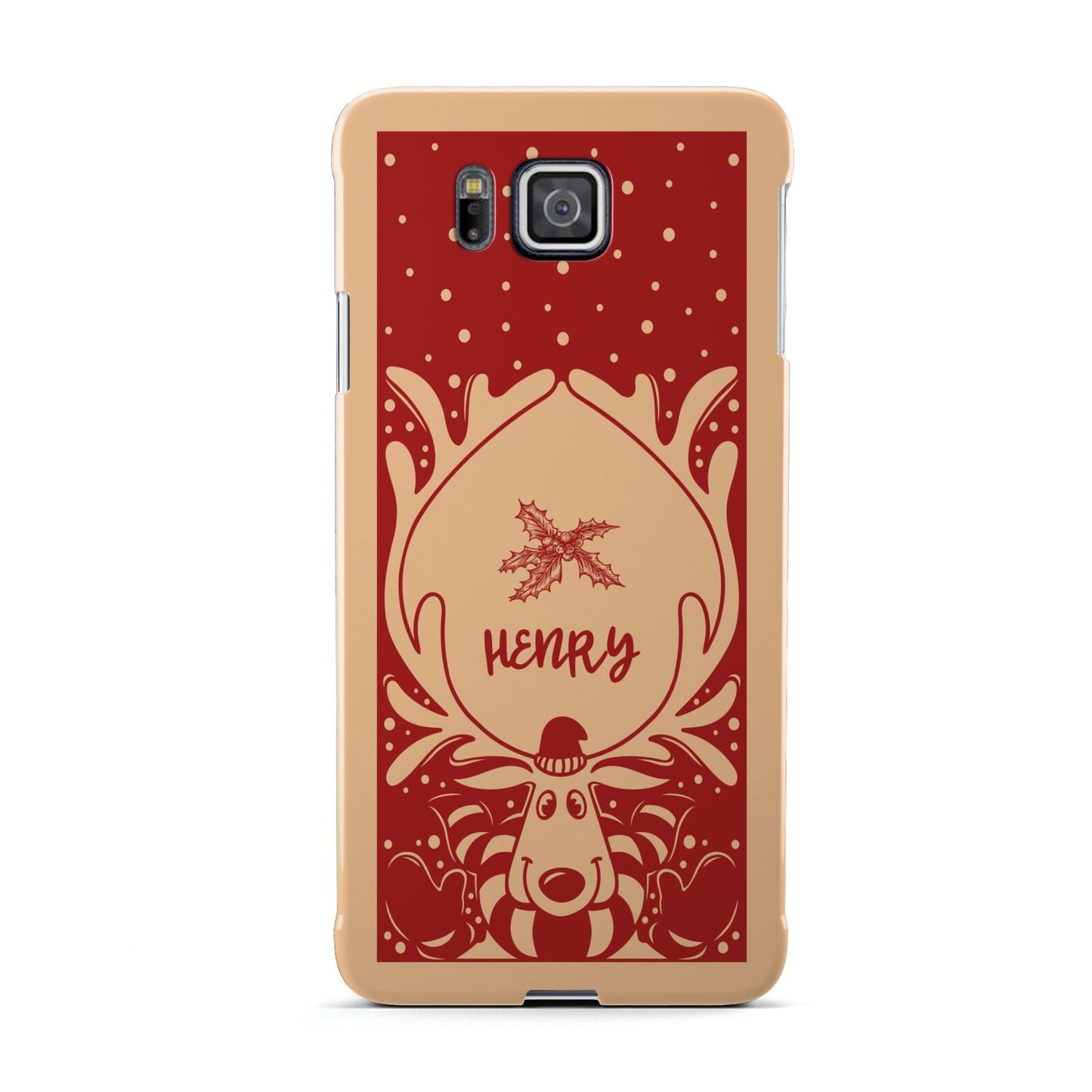 Red Personalised Rudolph Samsung Galaxy Alpha Case