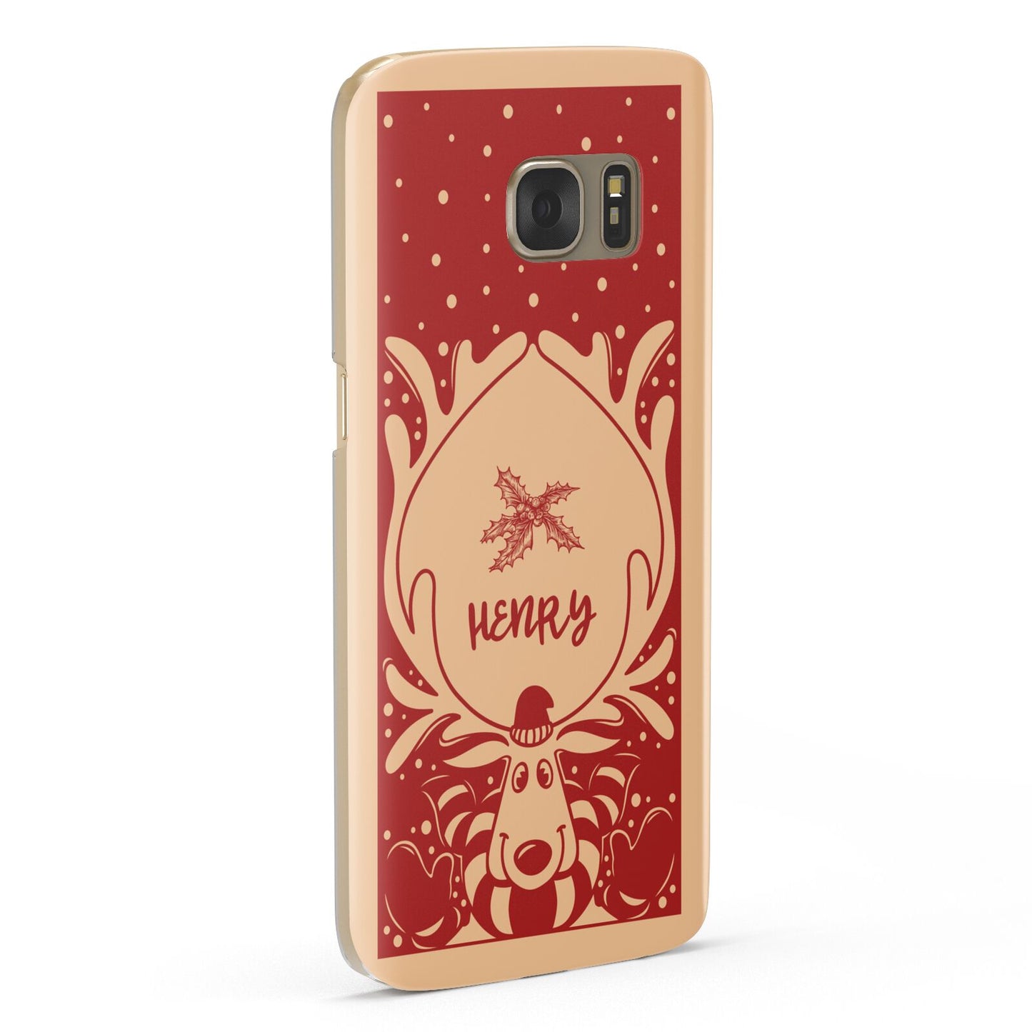 Red Personalised Rudolph Samsung Galaxy Case Fourty Five Degrees