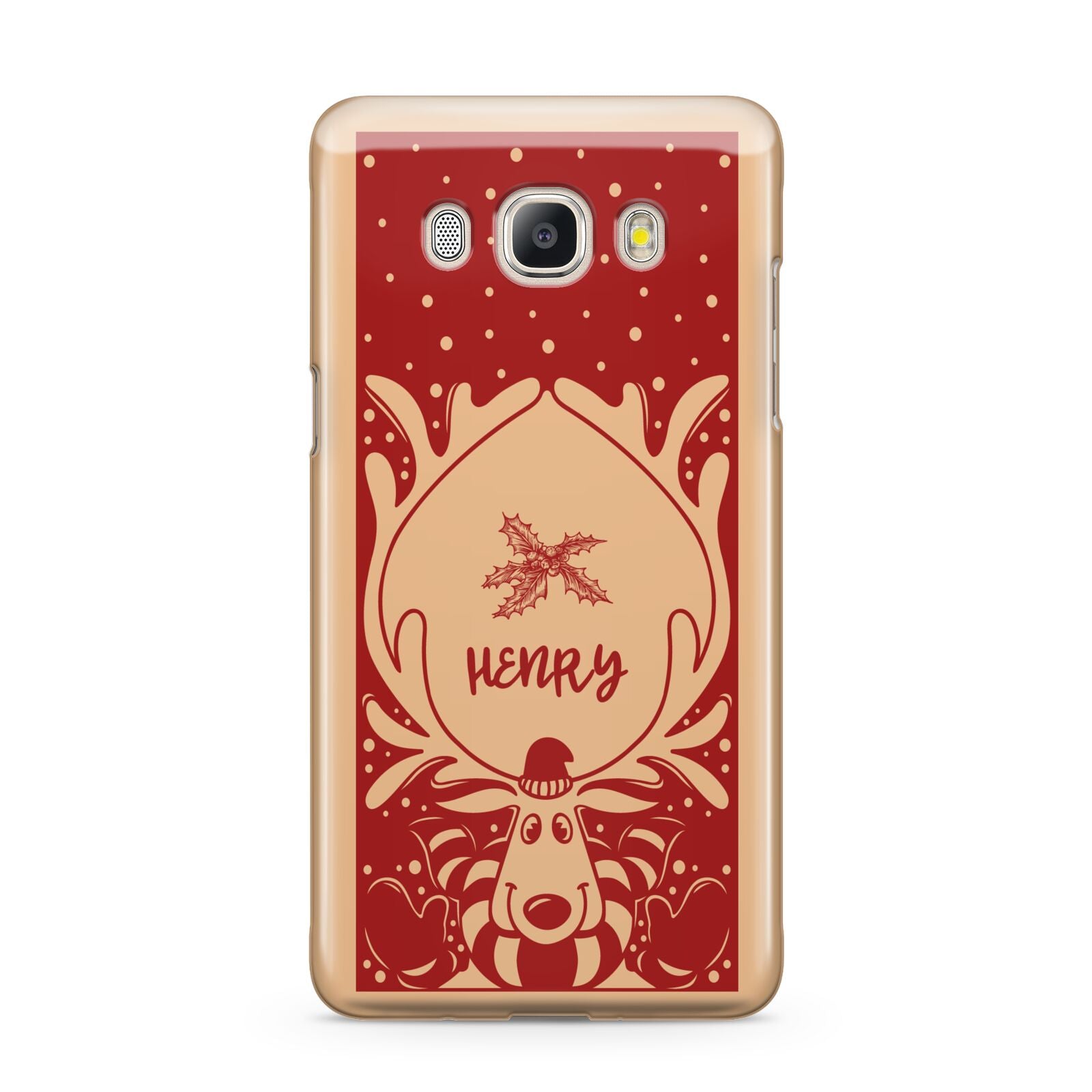 Red Personalised Rudolph Samsung Galaxy J5 2016 Case