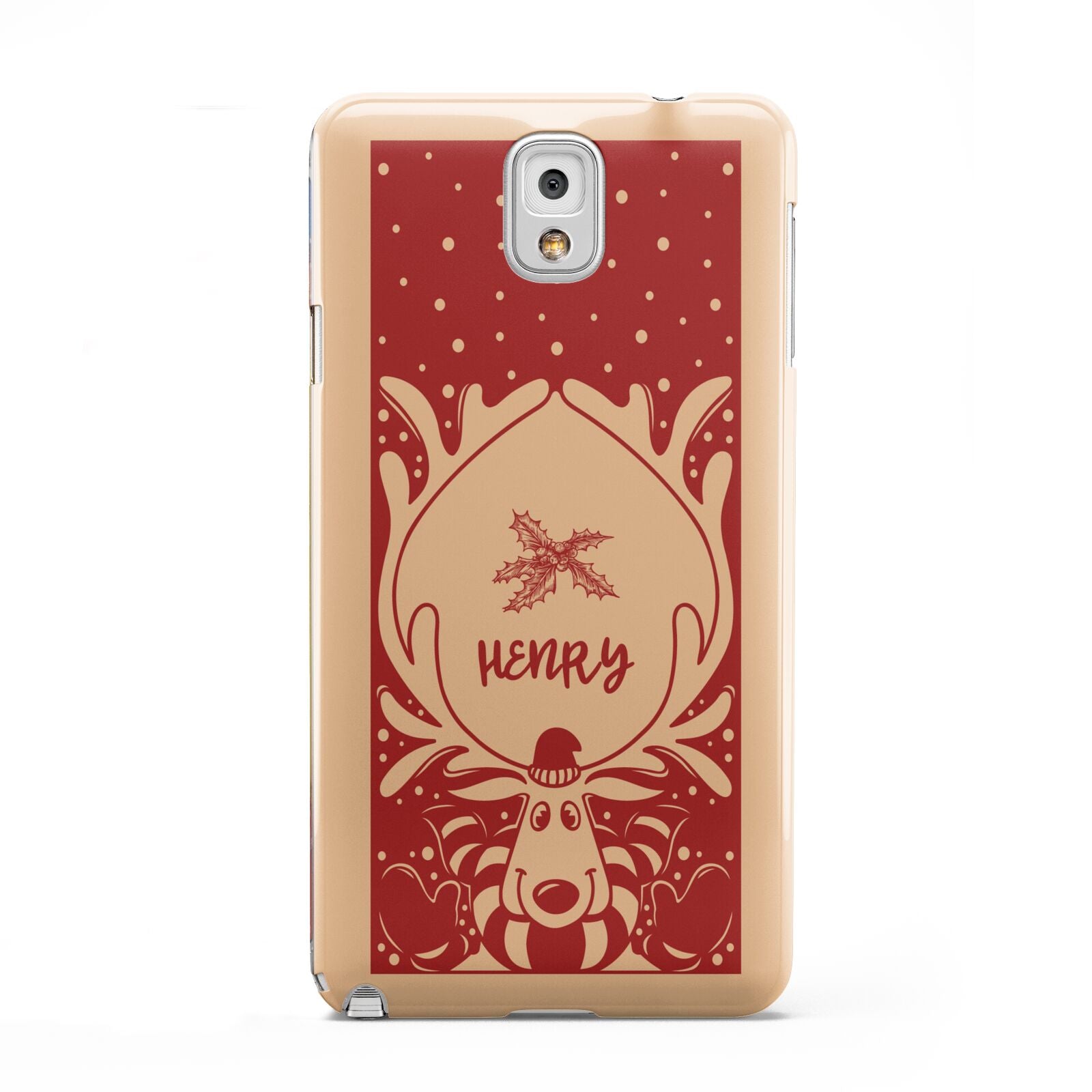 Red Personalised Rudolph Samsung Galaxy Note 3 Case