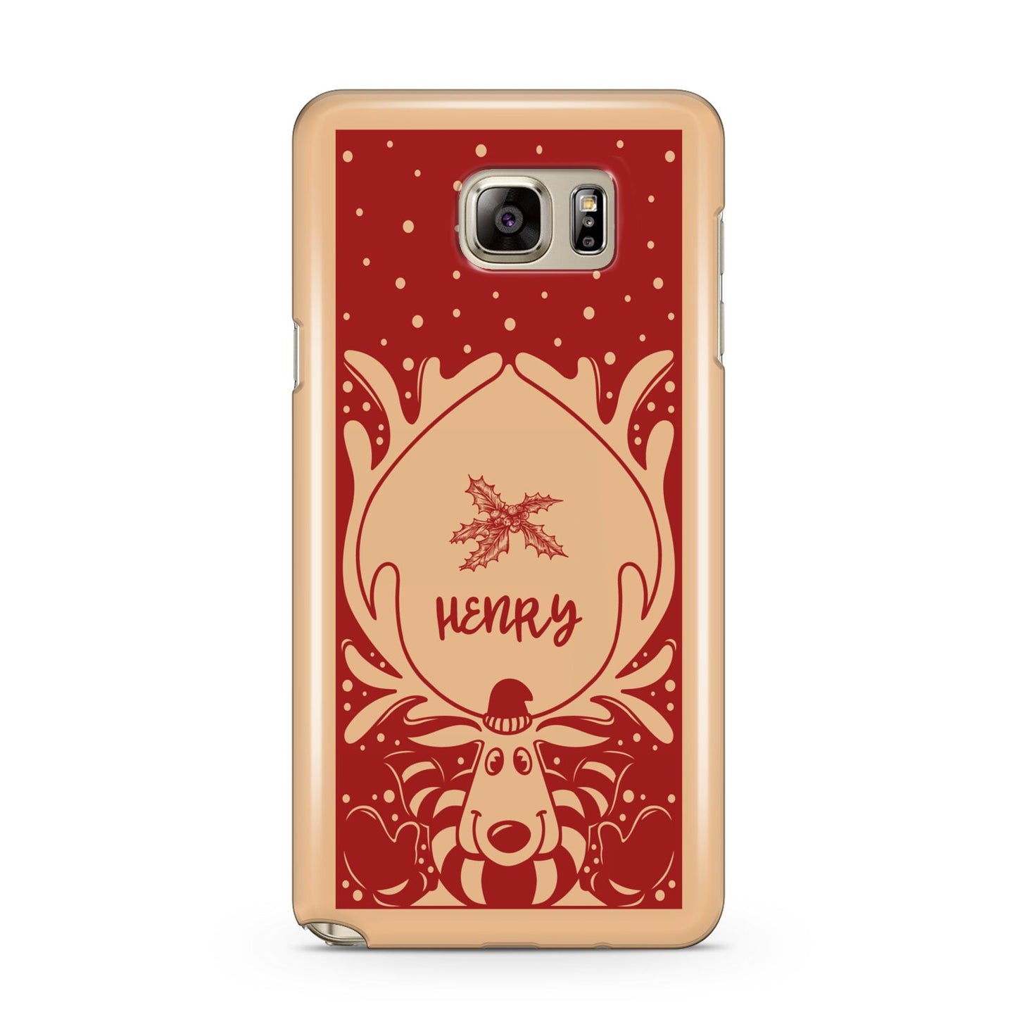 Red Personalised Rudolph Samsung Galaxy Note 5 Case