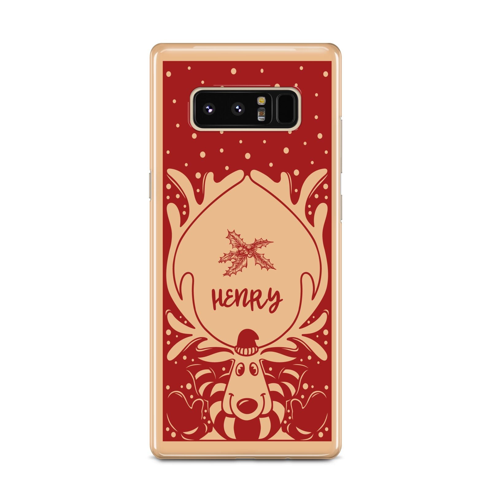 Red Personalised Rudolph Samsung Galaxy Note 8 Case