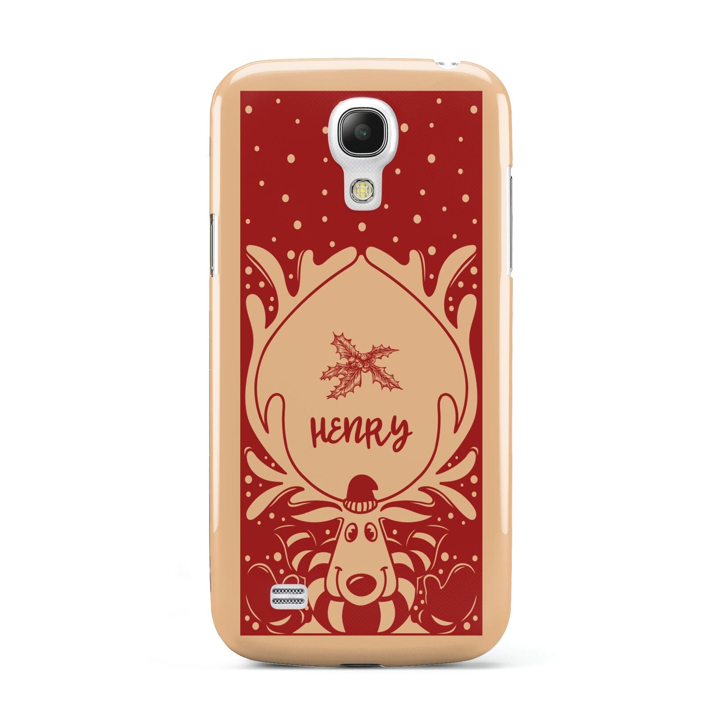 Red Personalised Rudolph Samsung Galaxy S4 Mini Case