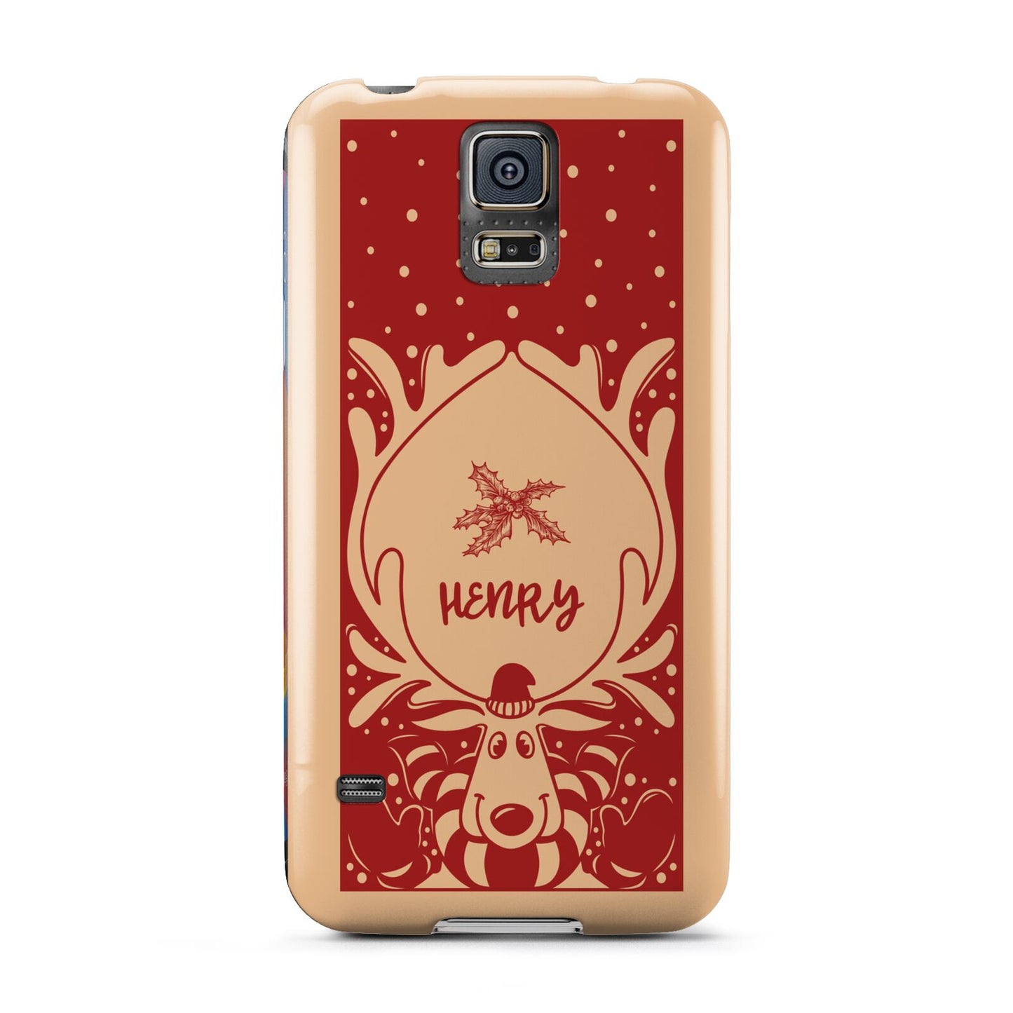 Red Personalised Rudolph Samsung Galaxy S5 Case