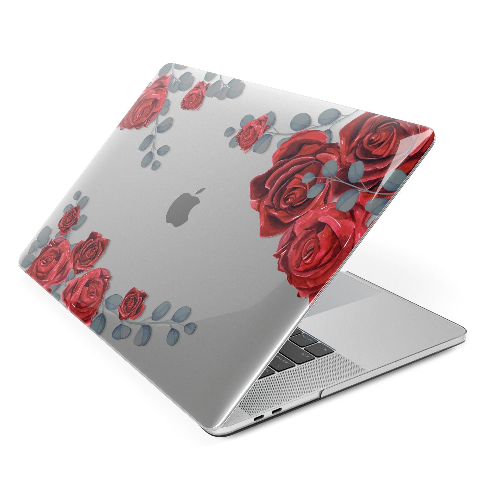 Red Roses Apple MacBook Case Side View