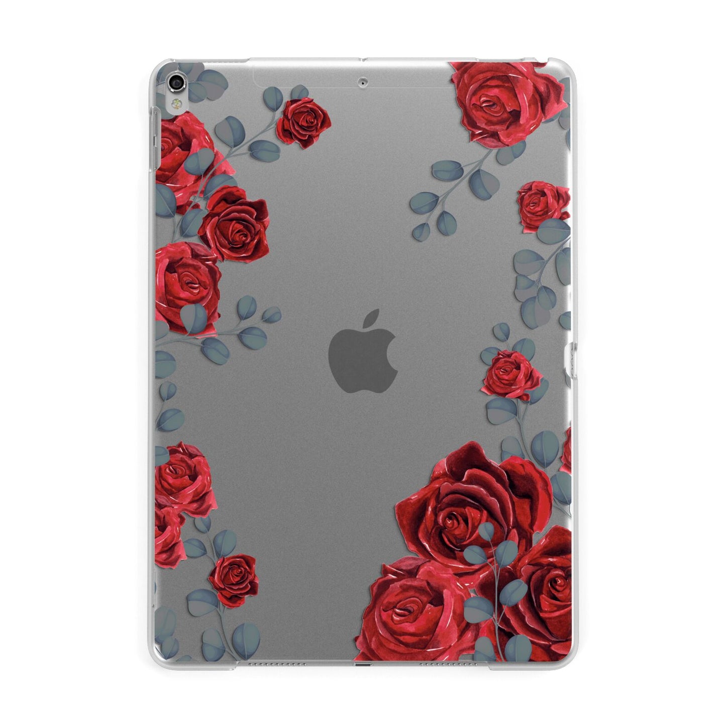 Red Roses Apple iPad Silver Case