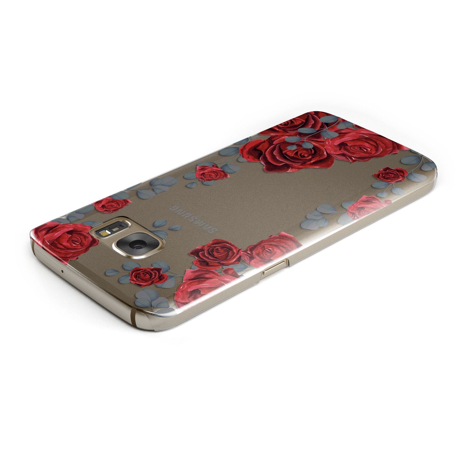 Red Roses Samsung Galaxy Case Top Cutout