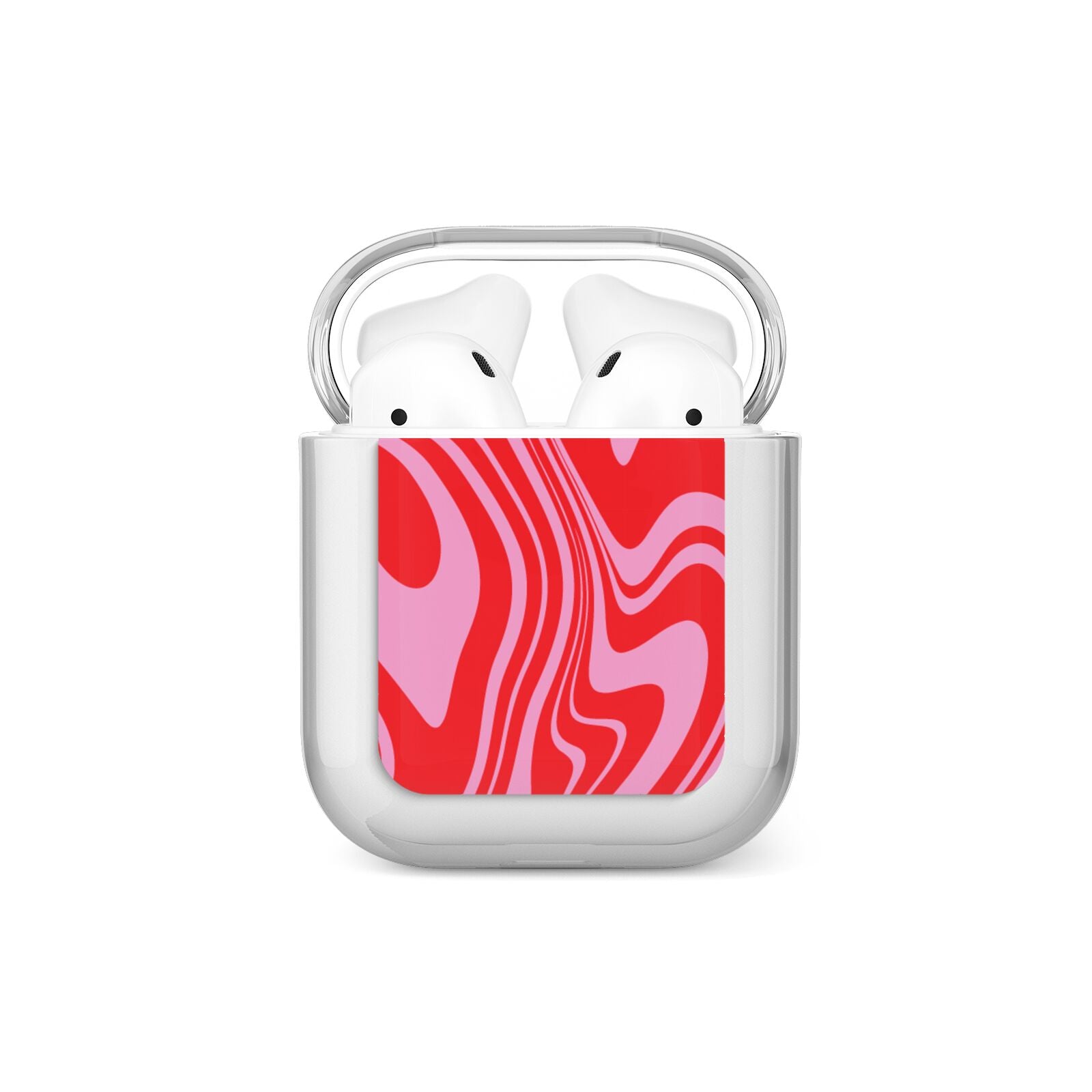 Red Swirl AirPods Case