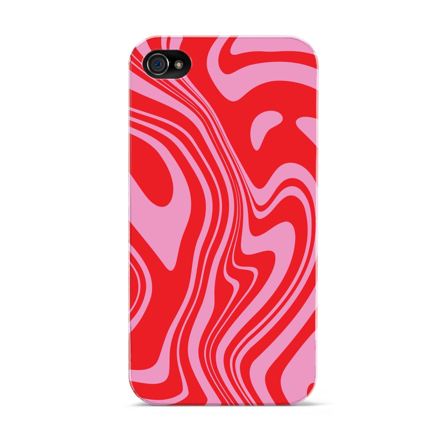 Red Swirl Apple iPhone 4s Case