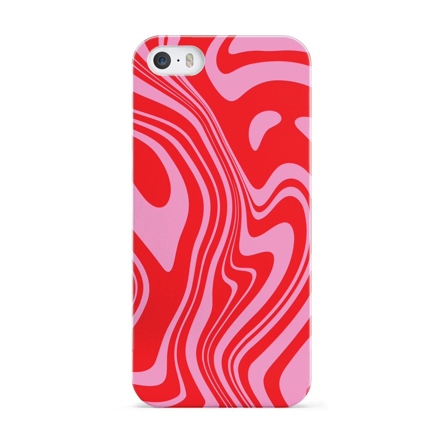 Red Swirl Apple iPhone 5 Case