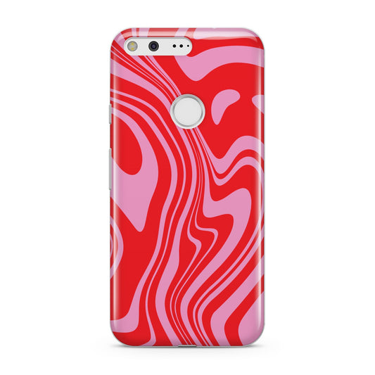 Red Swirl Google Pixel Case